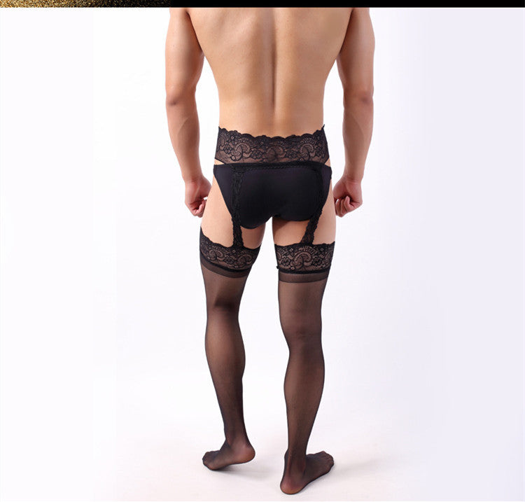 Men's Stockings Stitched Ultra-thin Romper