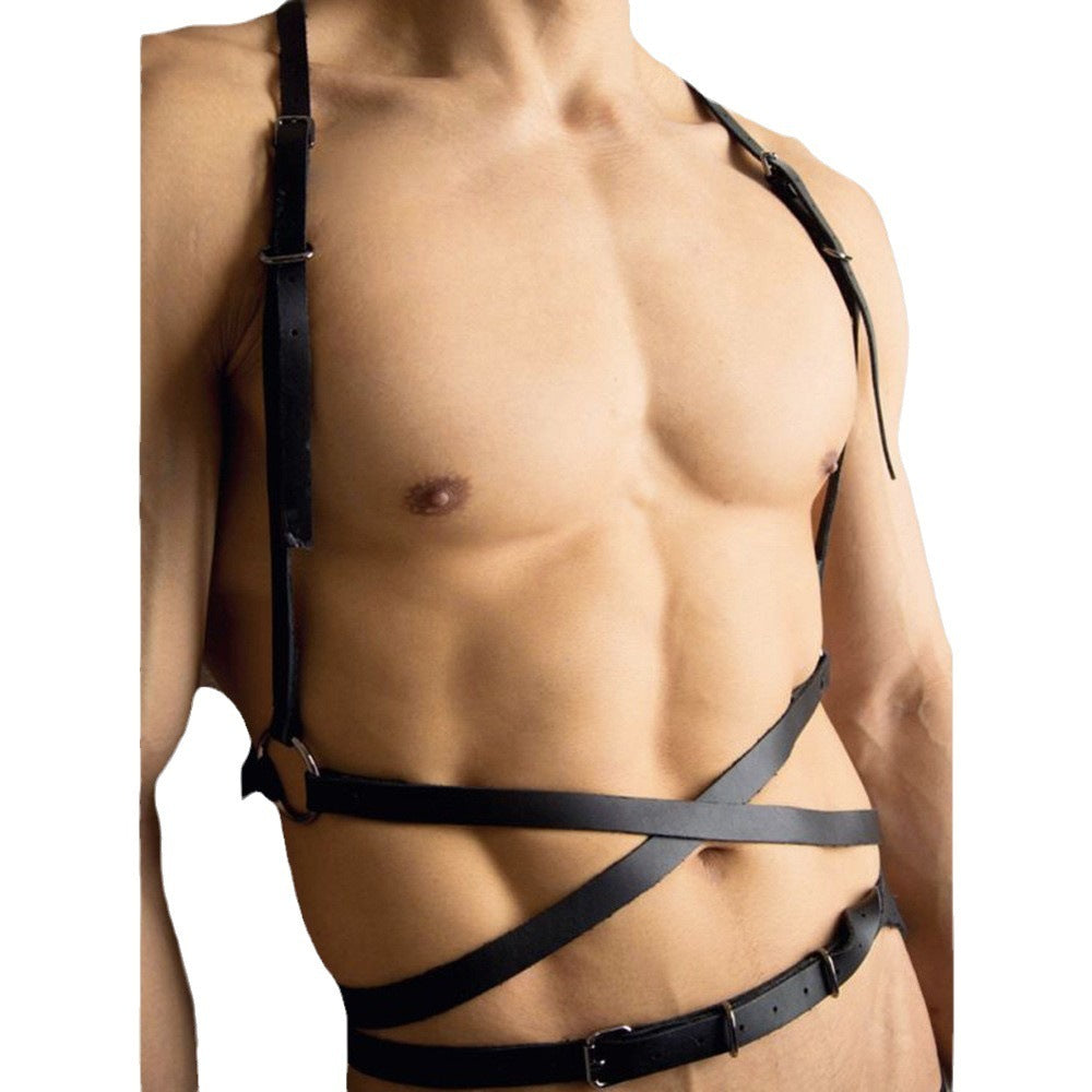 Men's PU Leather Body Strap